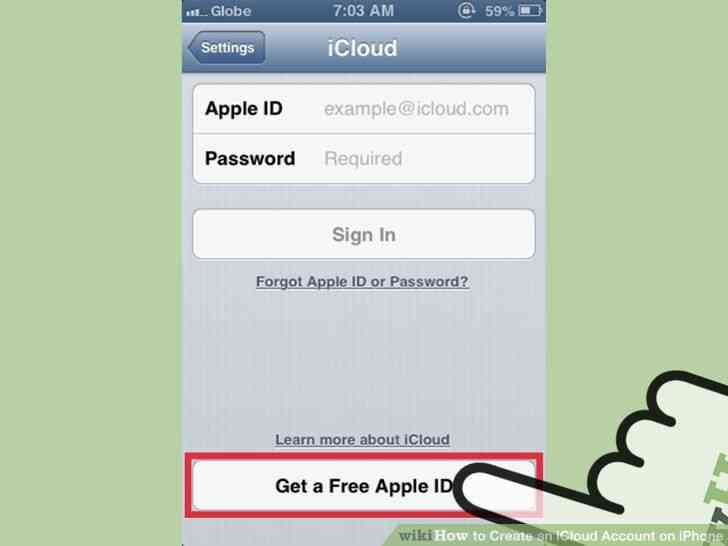 Comment Cr Er Un Compte Icloud Sur Iphone