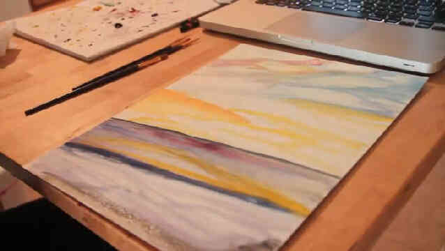 Comment Dessiner une Aquarelle Coucher de soleil Sur la Mer
