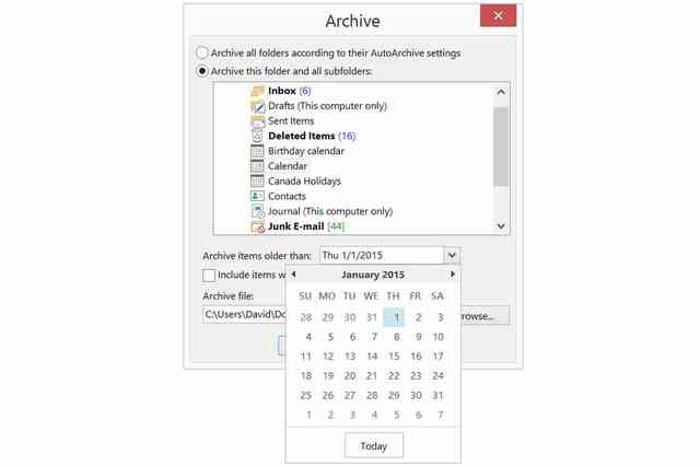 Comment Archiver un Calendrier de Microsoft Outlook