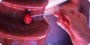 Faire fondre les brisures de chocolat dans le four à micro-ondes