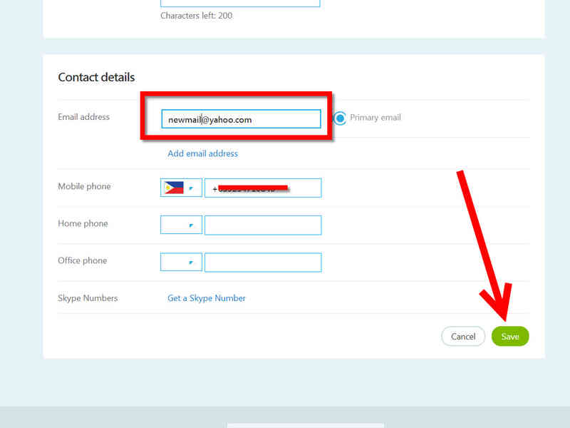 Comment Changer un Skype Email Adresse