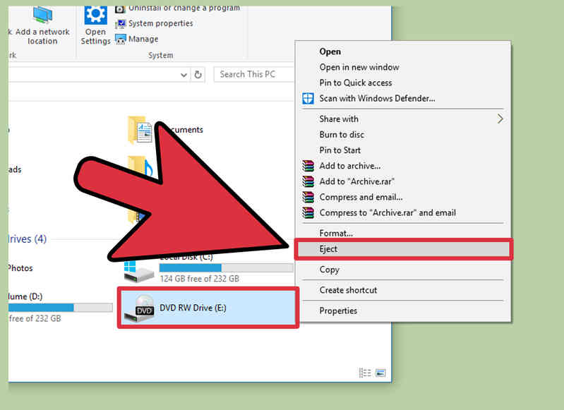 Comment Éjecter le Tiroir du CD pour Windows 10