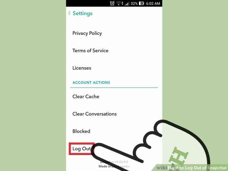 Comment se déconnecter de Snapchat
