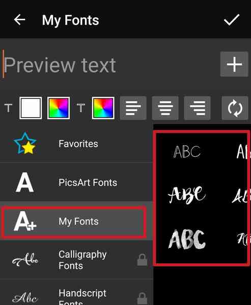 Comment Ajouter des Polices Personnalisées sur PicsArt