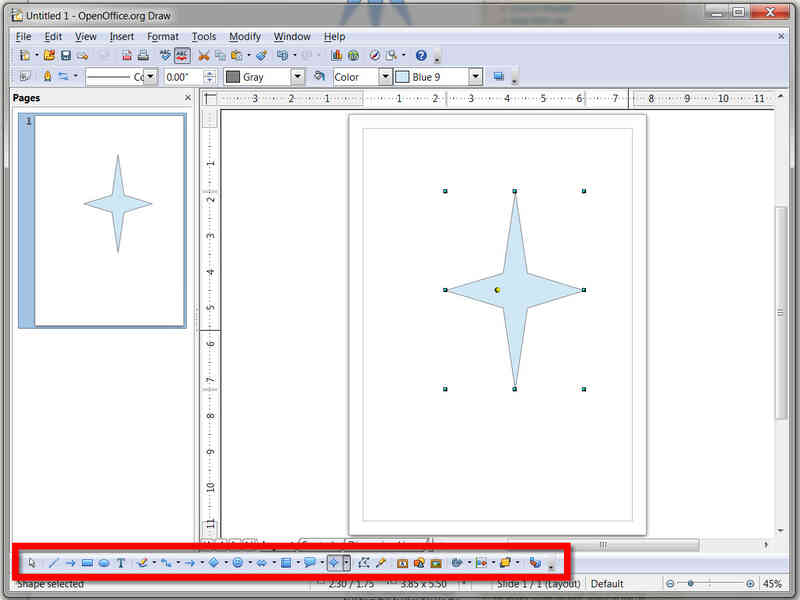 Comment Dessiner des Formes Géométriques Avec Open Office Draw