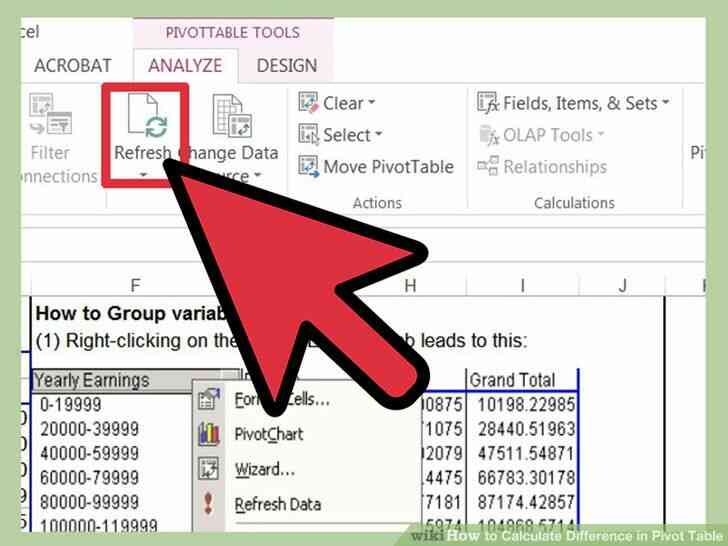 Comment calculer la diff rence dans le tableau crois dynamique