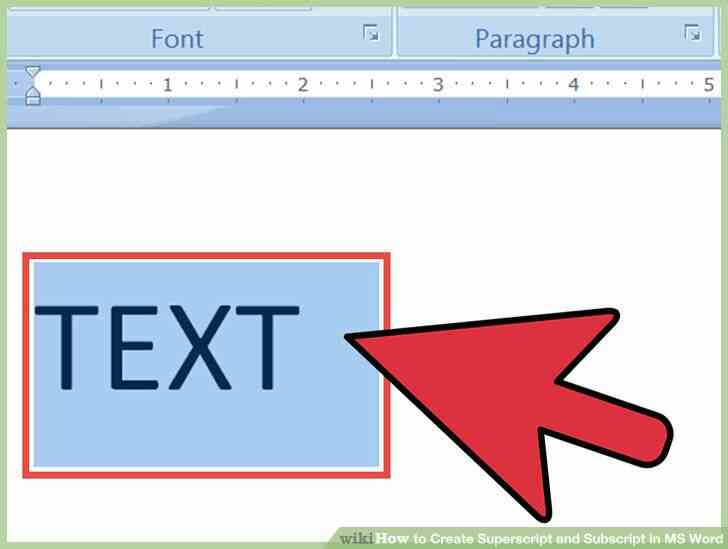 comment faire un chiffre en exposant sur word