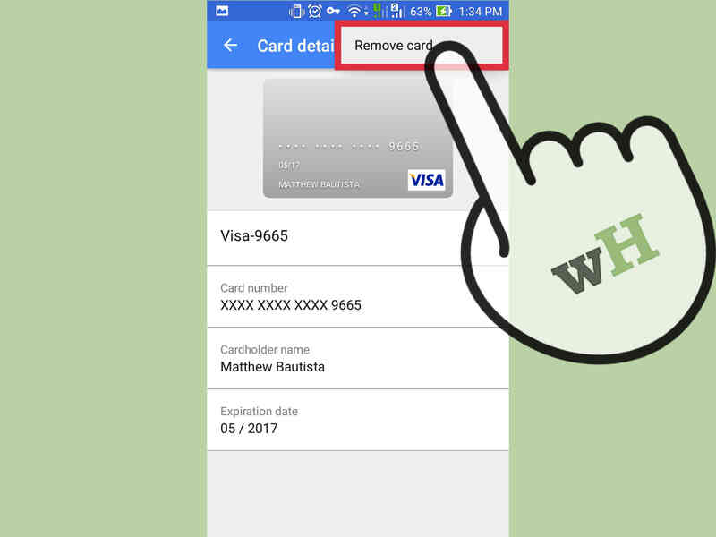 comment supprimer une carte de paiement dans google play