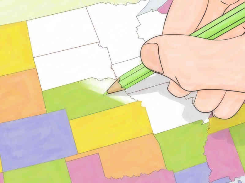 Comment Dessiner une Carte Des états-unis