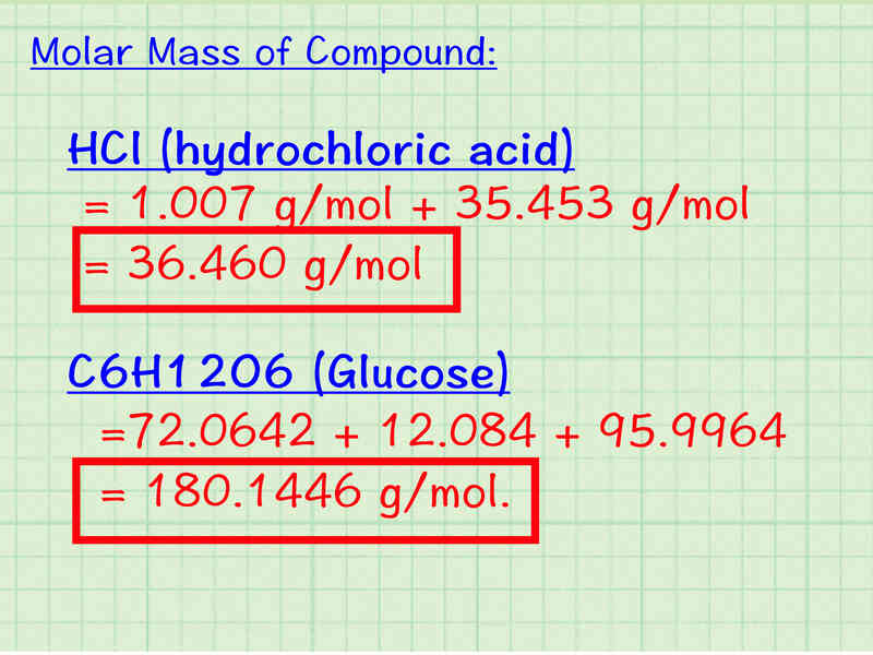 Comment Calculer la Masse Molaire